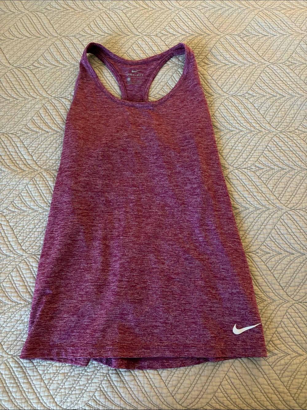 Nike Women's Heather Plum Racerback Tank - Deep Purple
